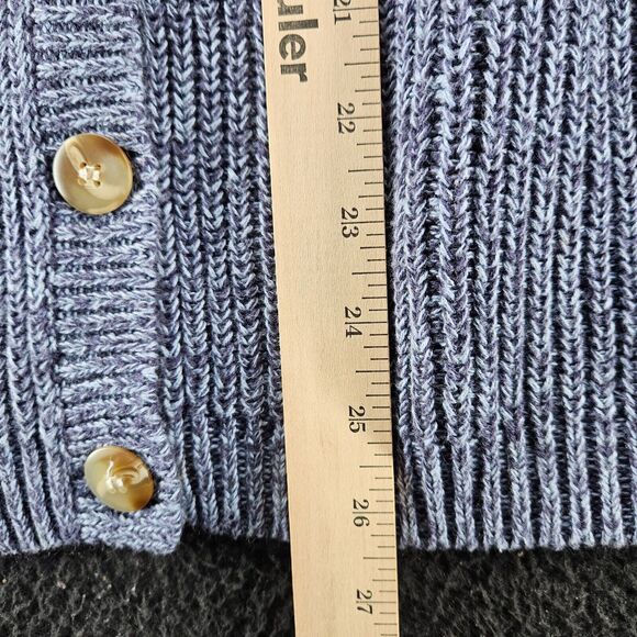 BFA Classics Womens Sweater Blue Size PM 100% Cotton Long Sleeve Button Close - Picture 4 of 12